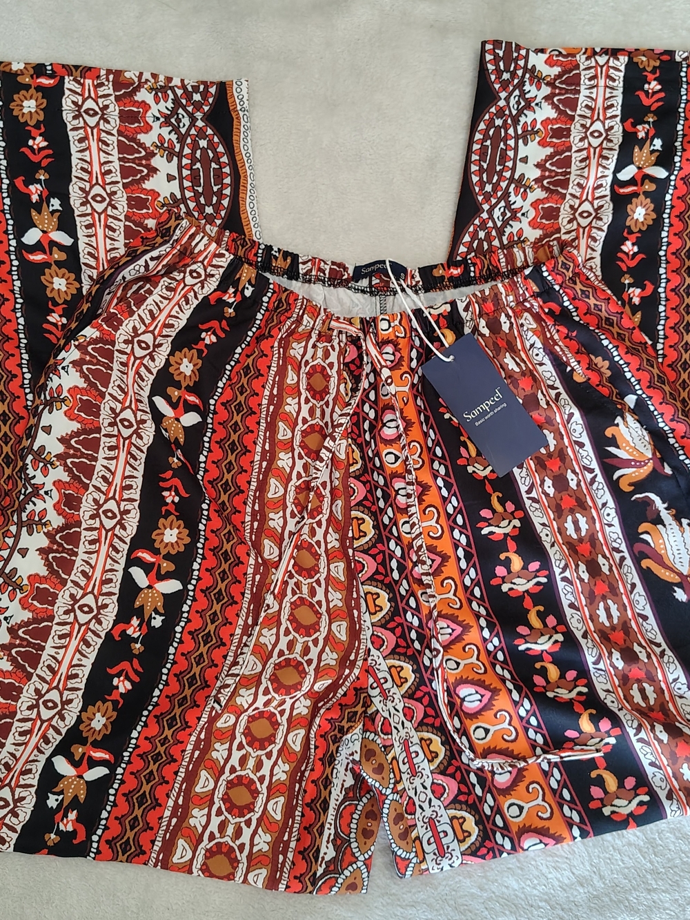 Boho Wide Leg Palazzo Pants